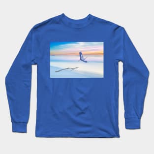 Great Blue Heron at Sunset Long Sleeve T-Shirt